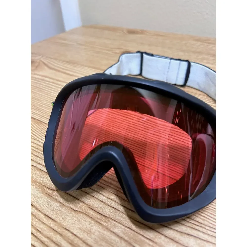 Bollé Ski Snowboard Goggles Red/Green Straps Tinted Dual Lens Adult Unisex (2)